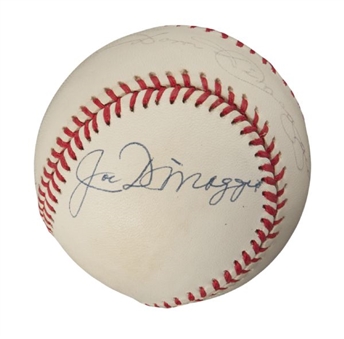 Joe and Dom DiMaggio Multi-Signed Baseball   